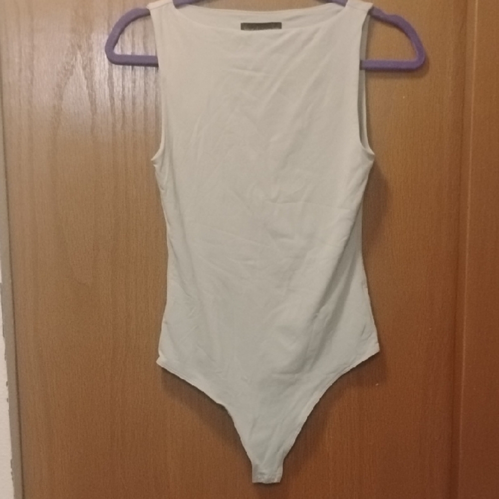 Cream Sleeveless Bodysuit